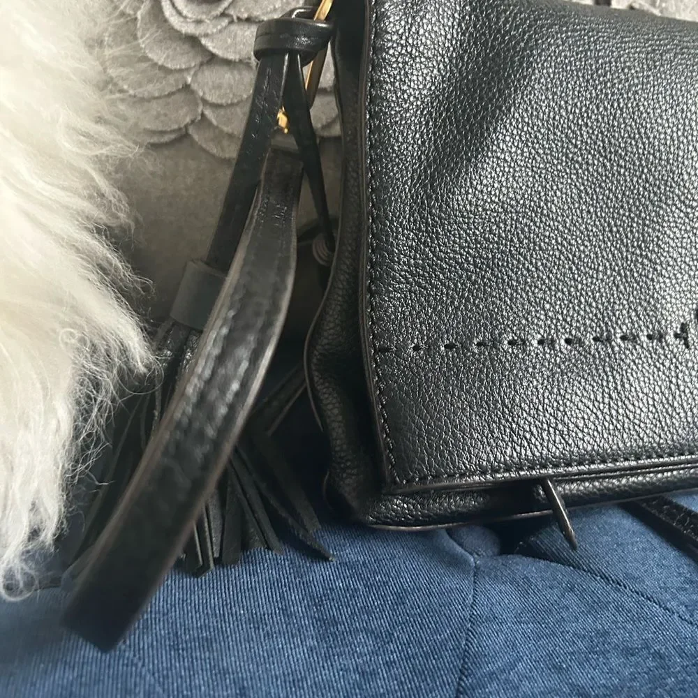 Tory Burch Black Leather Crossbody Bag